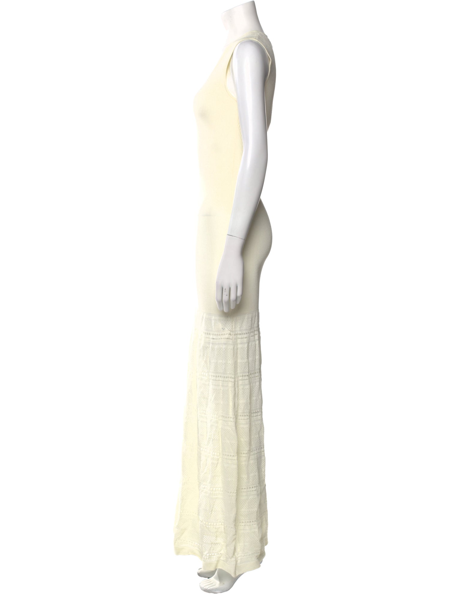 Zac Posen Scoop Neck Long Dress